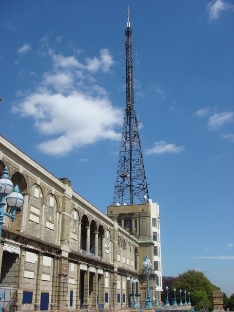 Figure 3 — The BBC transmitter mast and tower at Alexandra Palace, north London — the site from which the BBC Television Service launched on 2 November 1936 and from which the Baird and Marconi-EMI systems we…